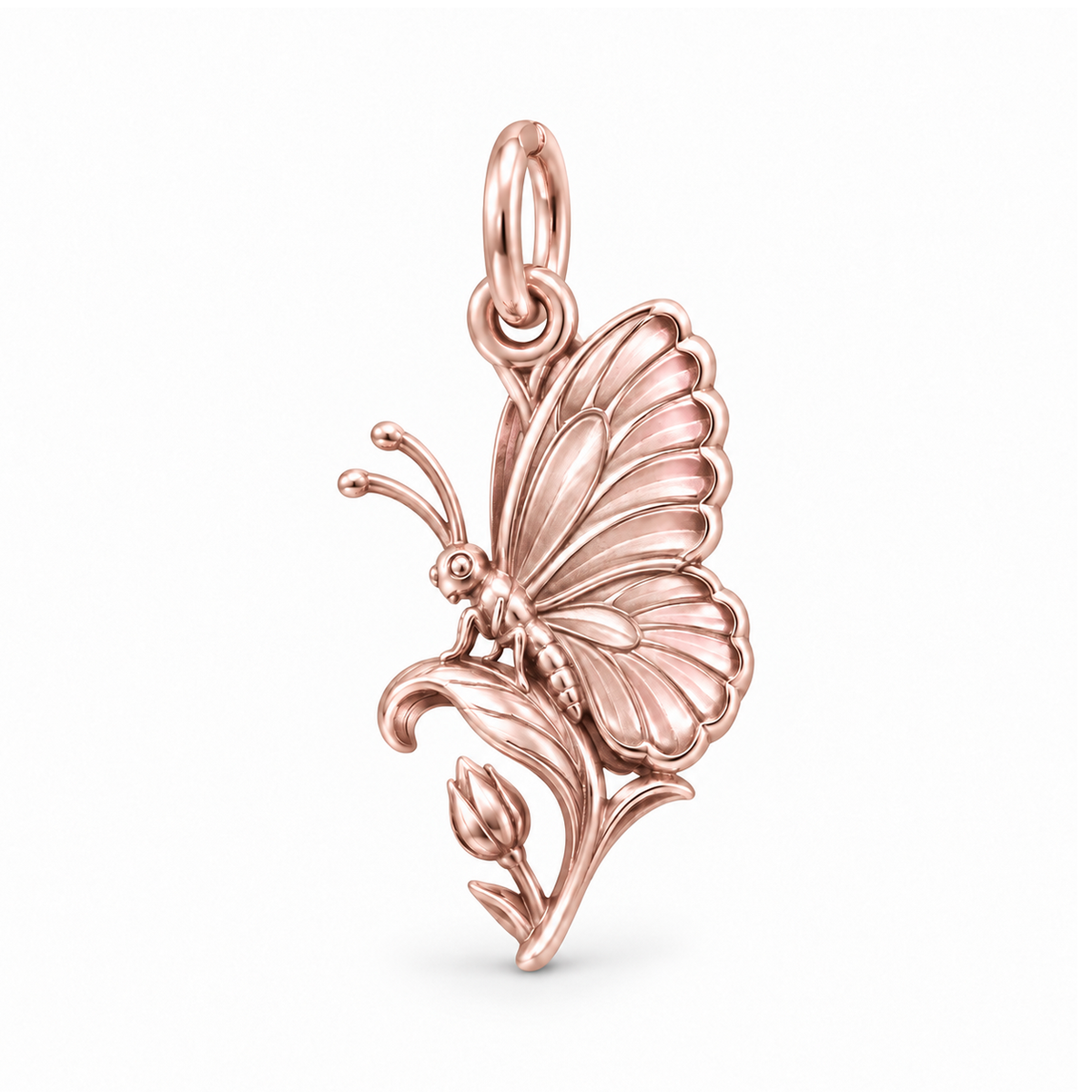 Butterfly Bloom Charm — Rose Gold | charm-topics-remaining-444-2026-09-14 | topic-031