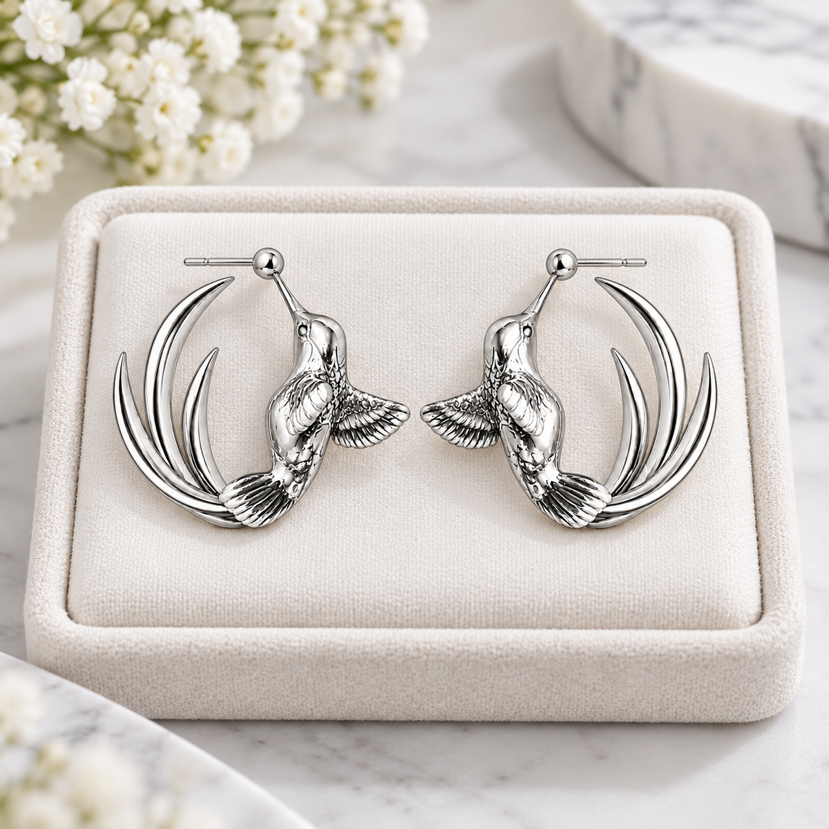 Hummingbird Earring Hoops