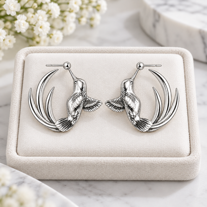 Hummingbird Earring Hoops