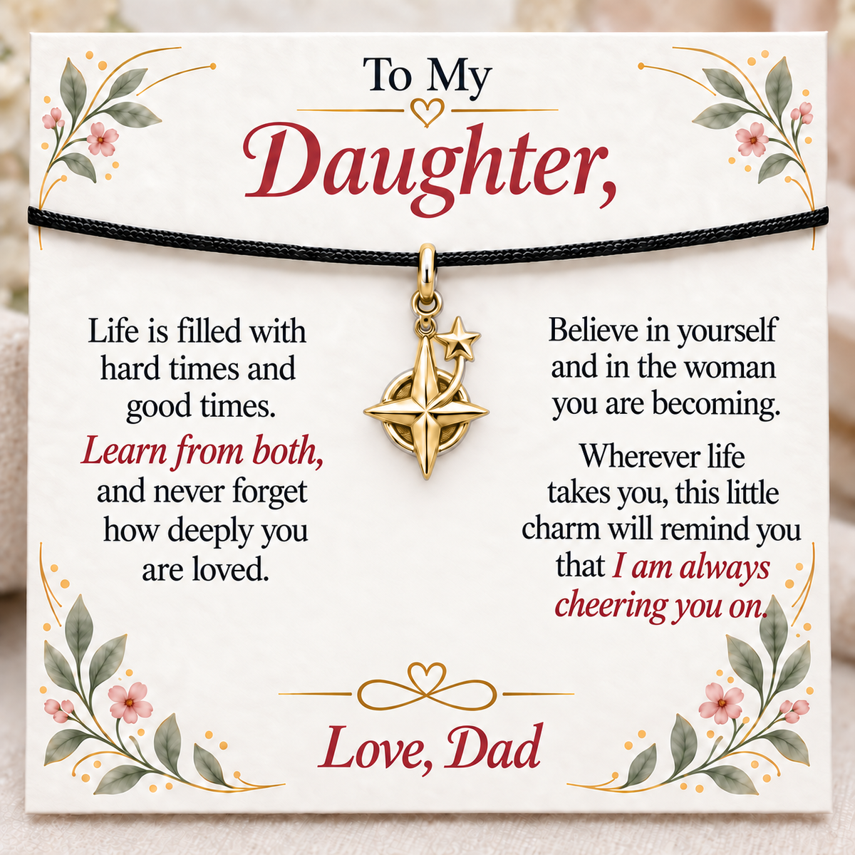 Guiding Star, Believe in Your Journey — Main image, gold finish