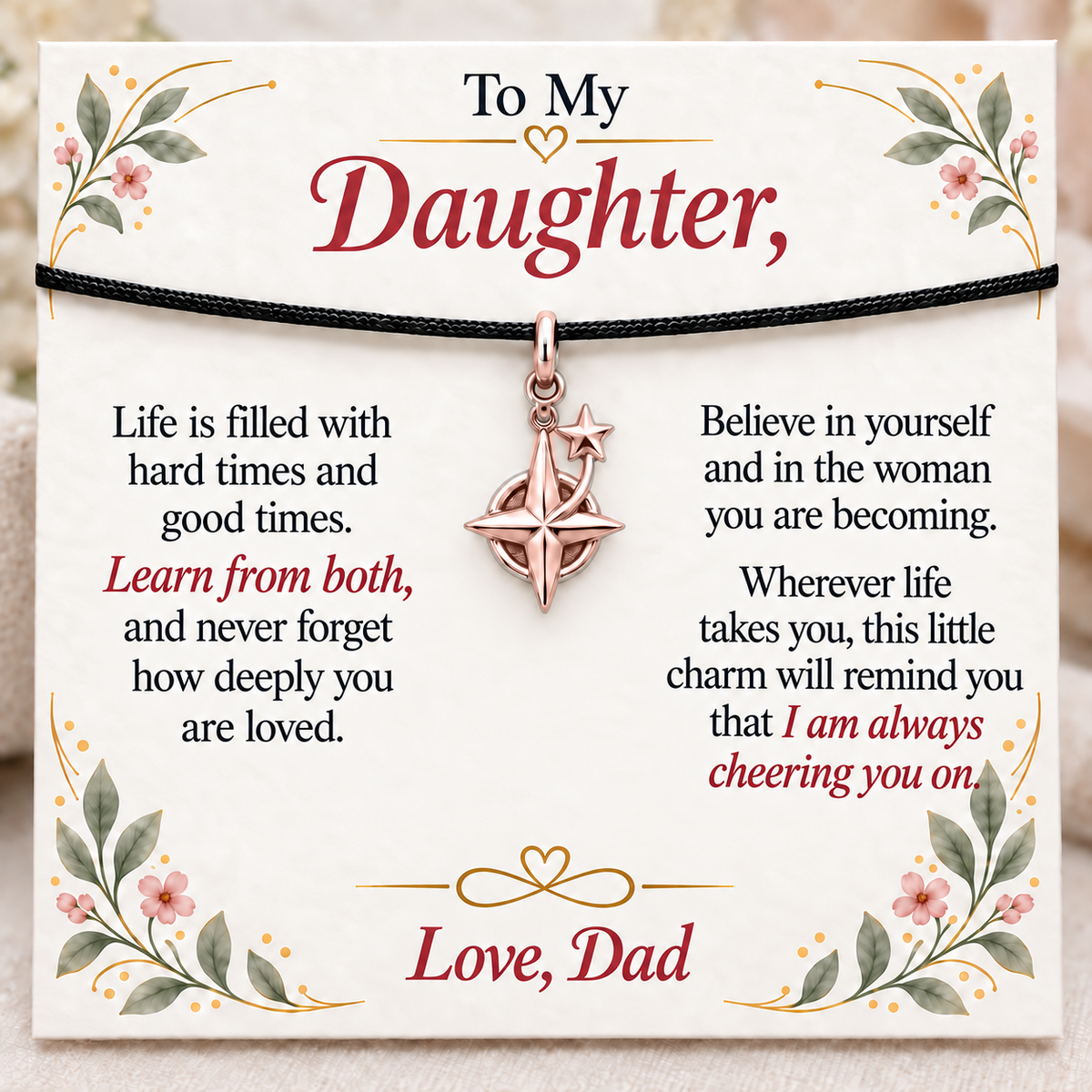 Guiding Star, Believe in Your Journey — Main image, rose gold finish