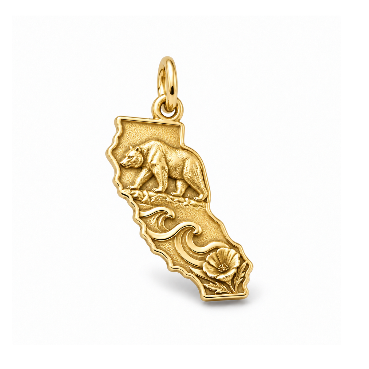 California Wild Spirit Charm — Gold | charm-topics-remaining-444-2026-09-14 | topic-317
