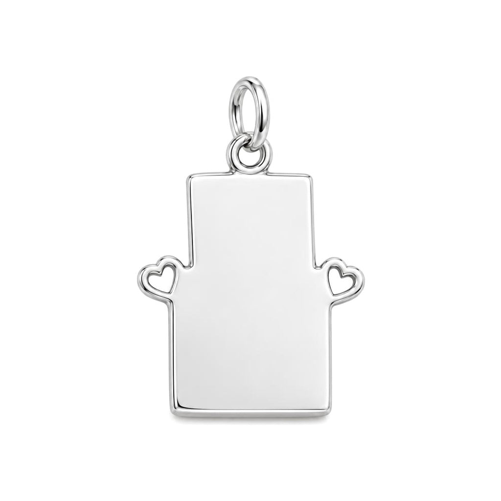 Captured Moments Camera Charm Bracelet – Personalized Couple Gift – back of the charm, engraving area