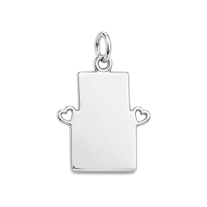 Captured Moments Camera Charm Bracelet – Personalized Couple Gift – back of the charm, engraving area