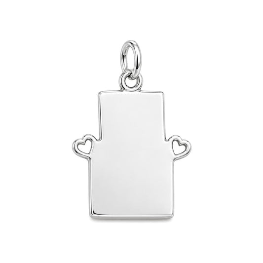 Captured Moments Camera Charm Bracelet – Personalized Couple Gift – back of the charm, engraving area
