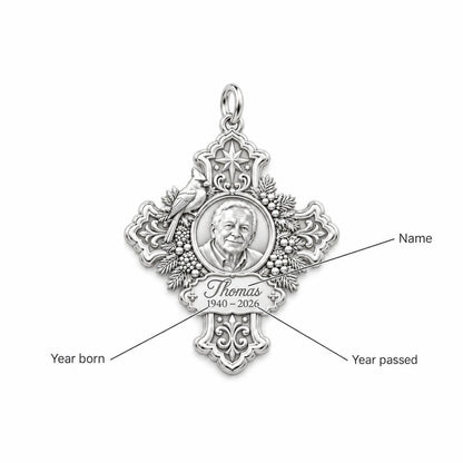 Cardinal Cross Memorial Charm Bracelet – Personalized Bereavement Gift – personalization guide