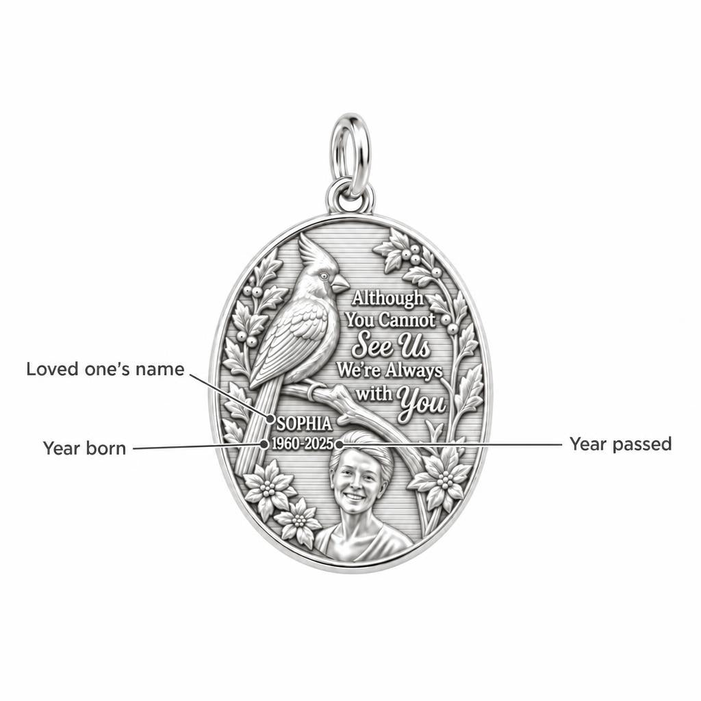 Cardinal Messenger Charm Bracelet – Personalized Memorial Gift – personalization guide