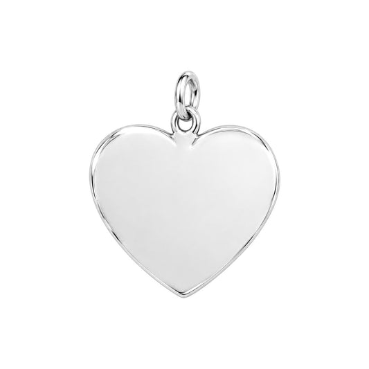 Cardinal Messenger Heart Charm Bracelet – Personalized Memorial Gift – back of the charm, engraving area