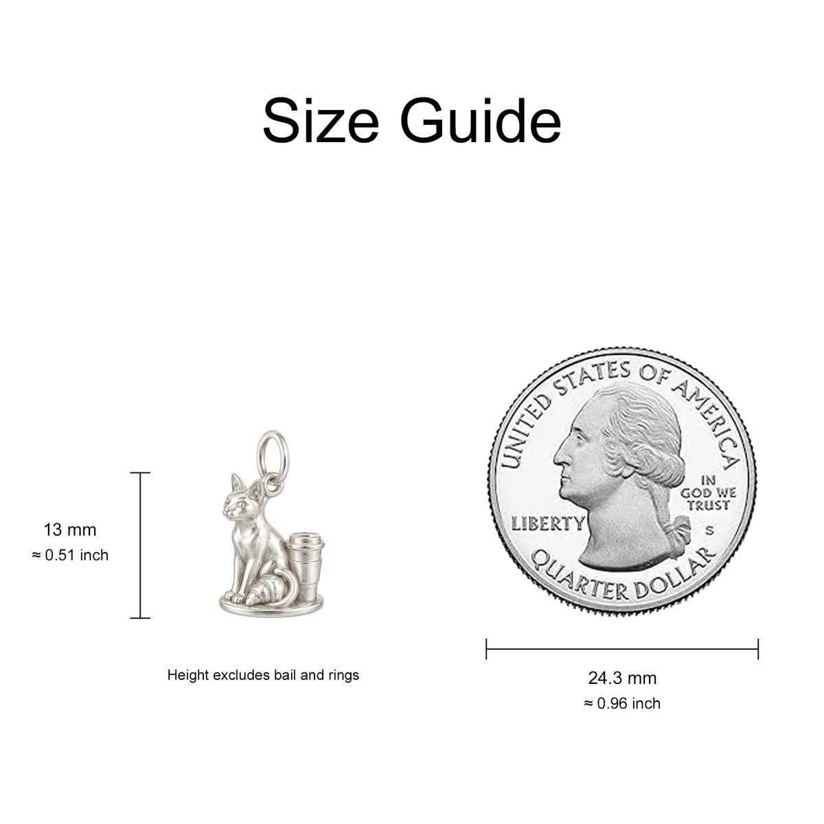 Cat and Croissant Charm — Size Guide — 13 mm body excluding bail and rings — 50-works-silver-20260916-32