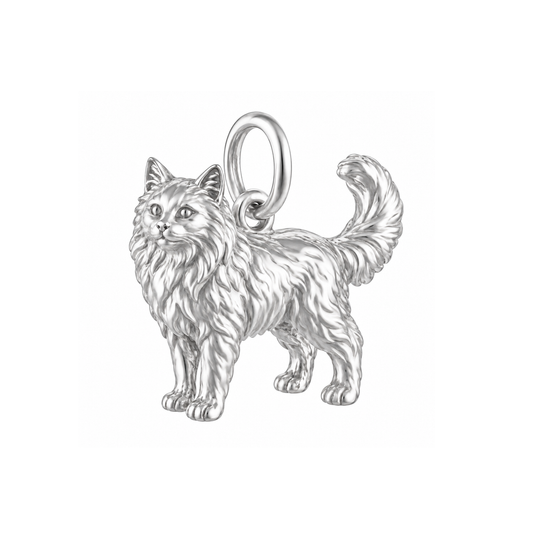 Domestic Longhair — Silver — Cat Breed Charms | cat-breed-charms-2026-09-12