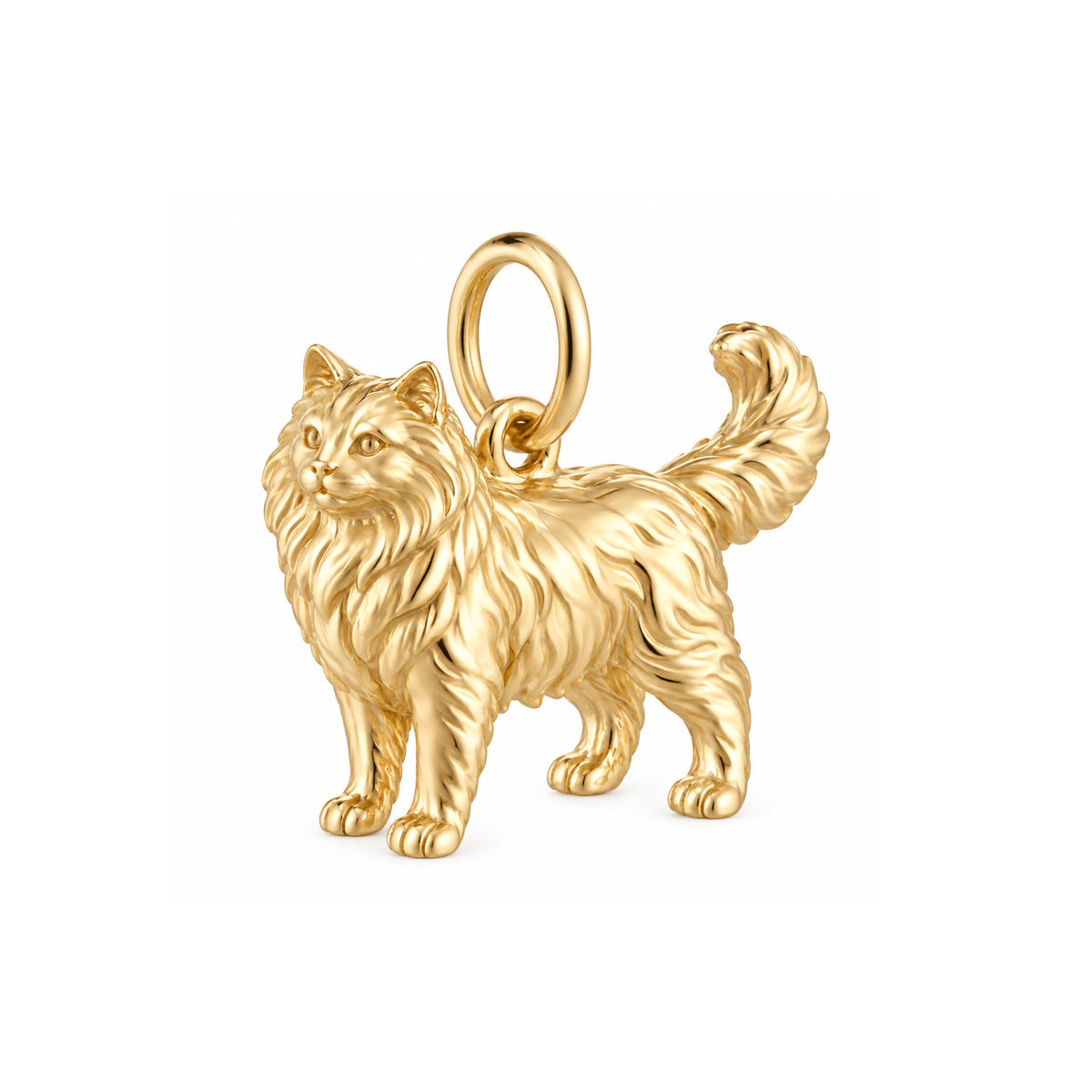 Ragdoll — Cat Breed Charm and Polyester Cord Bracelet Set — Gold