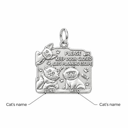 Cat Escape Artist Charm Bracelet – Personalized Cat Mom Gift – personalization guide