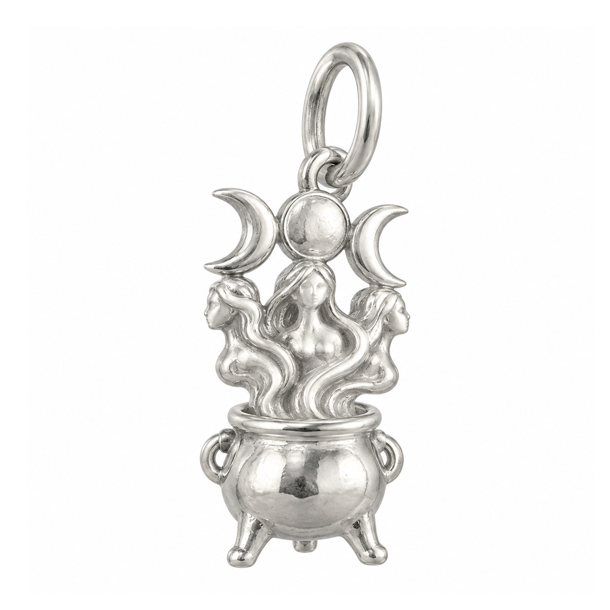 Cauldron and Three Silhouettes Charm — Silver — 50-works-silver-20260916-55