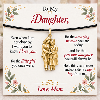 Joined Hands, A Daughter Always Treasured — Main image, gold finish
