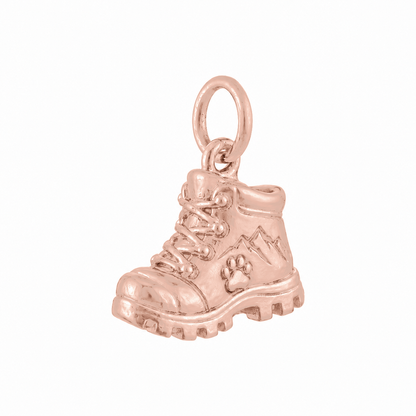 Trail Buddy Boot Charm — Rose Gold | codex-batch:charmco60-collections-20260910 | 04-adventures-together/03-hiking-boot