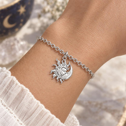Celestial Eternal Bond Charm Bracelet Set – worn / in use