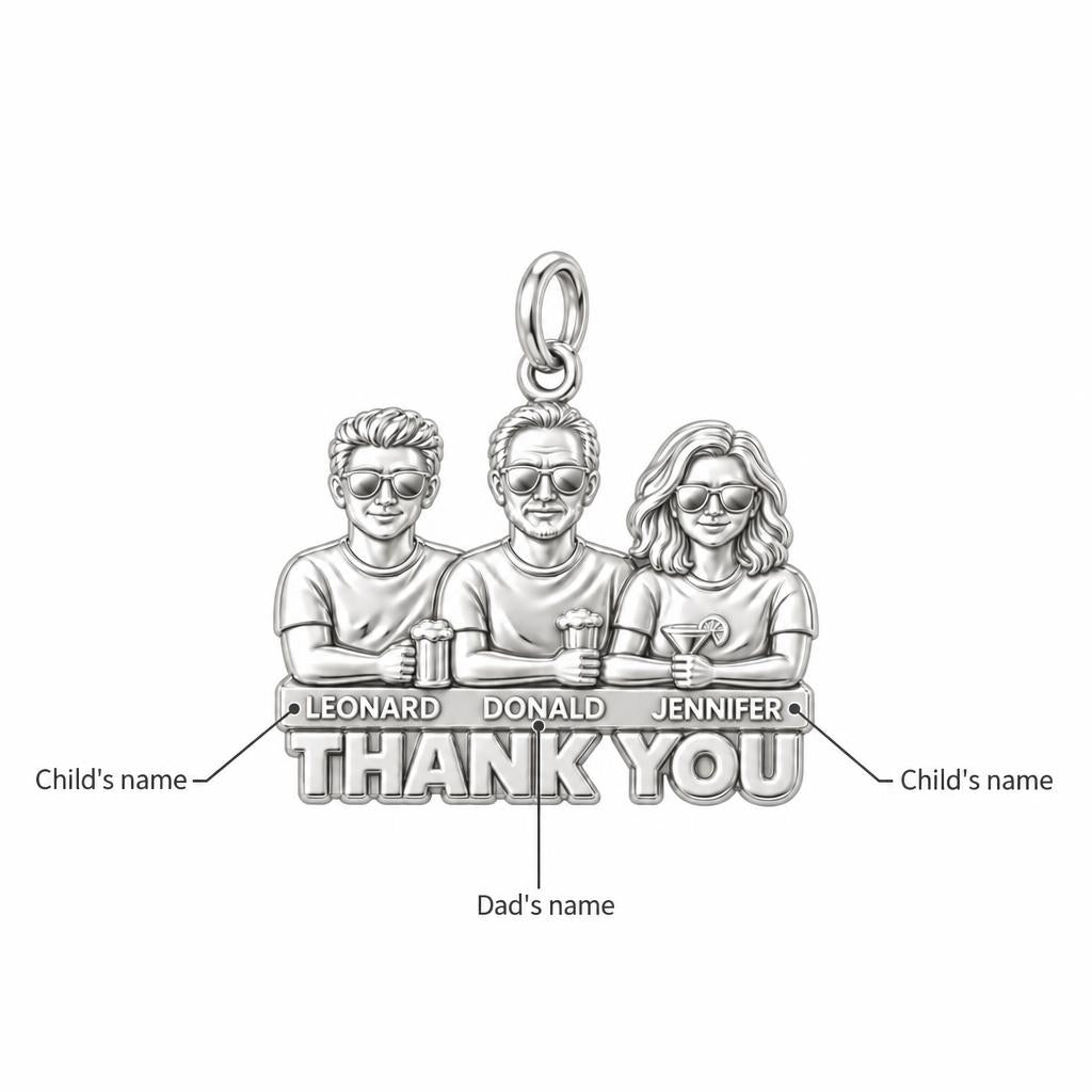Cheers to Dad Thank You Charm Bracelet – Personalized Dad Gift – personalization guide