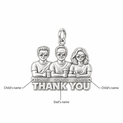 Cheers to Dad Thank You Charm Bracelet – Personalized Dad Gift – personalization guide