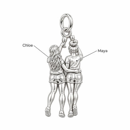 Cheers to Friendship Charm Bracelet – Personalized Bestie Gift – personalization guide