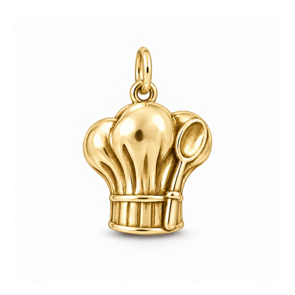 Chef's Hat Charm — Gold | charm-topics-remaining-444-2026-09-14 | topic-258