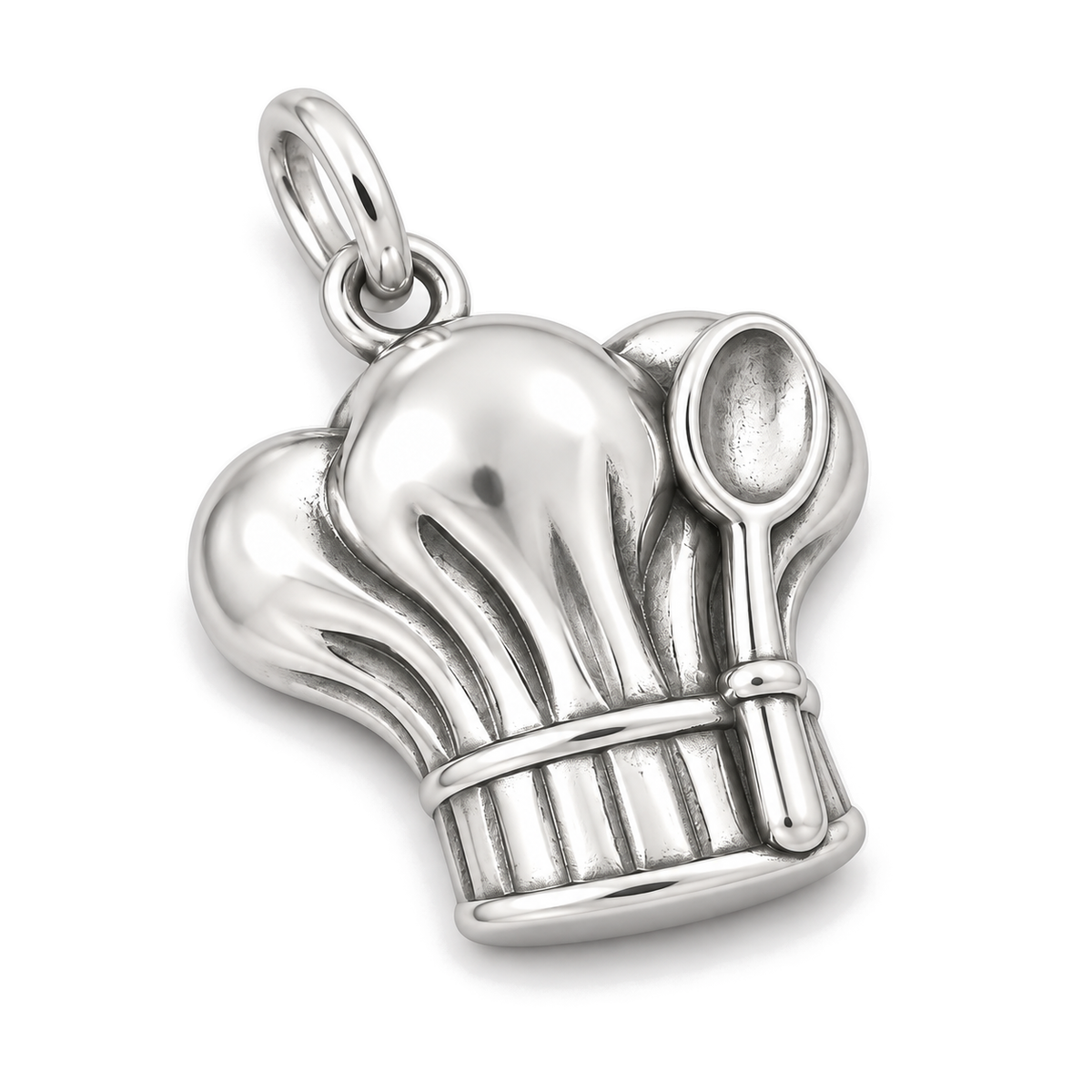 Chef's Hat Charm — Silver Super Macro | charm-topics-remaining-444-2026-09-14 | topic-258