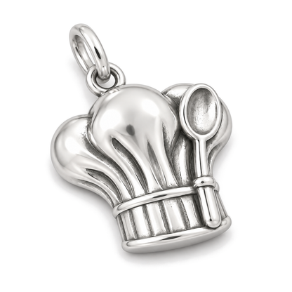 Chef's Hat Charm — Silver Super Macro | charm-topics-remaining-444-2026-09-14 | topic-258