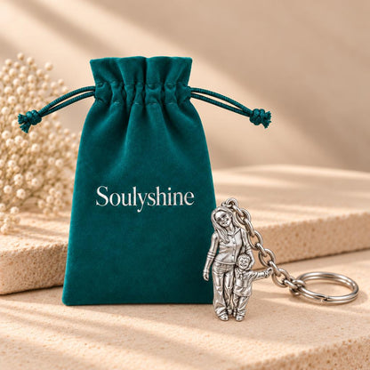 Cherished Moments Photo Sculpt Charm Keychain – Soulyshine velvet gift pouch