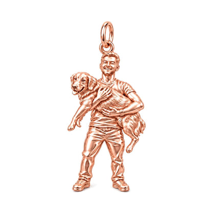 Cherished Pet Embrace Charm Bracelet – Personalized Dog Dad Gift