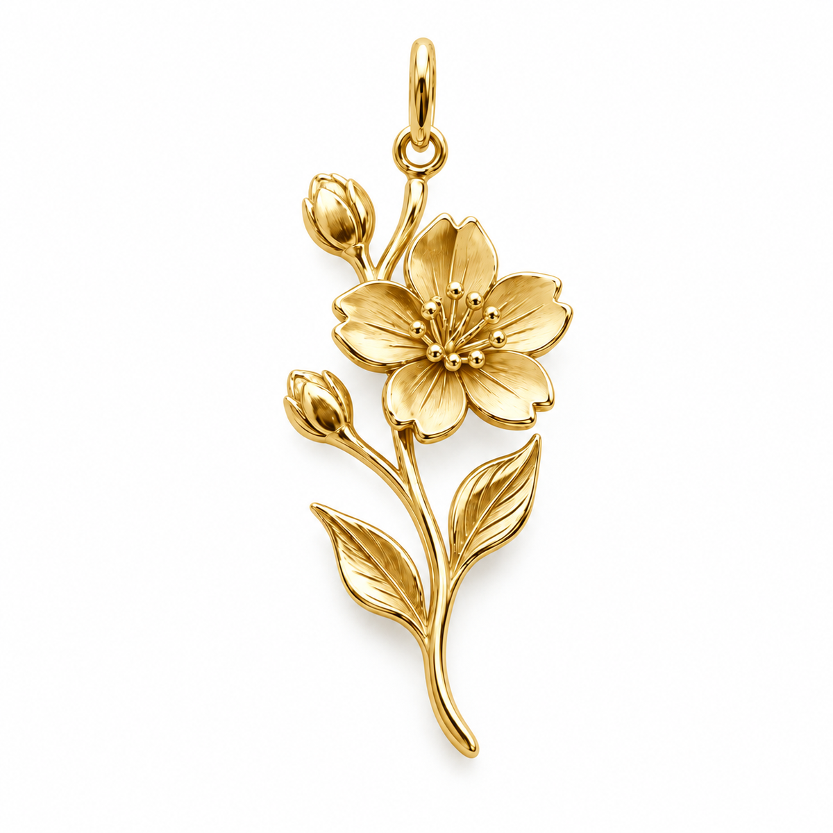 Blooming Memories — Choose Your Flower Charm and Polyester Cord Bracelet Set