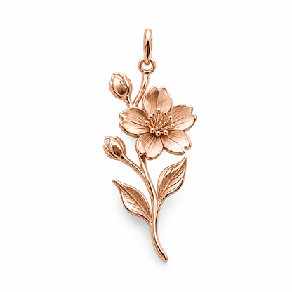Blooming Memories — Choose Your Flower Charm and Polyester Cord Bracelet Set