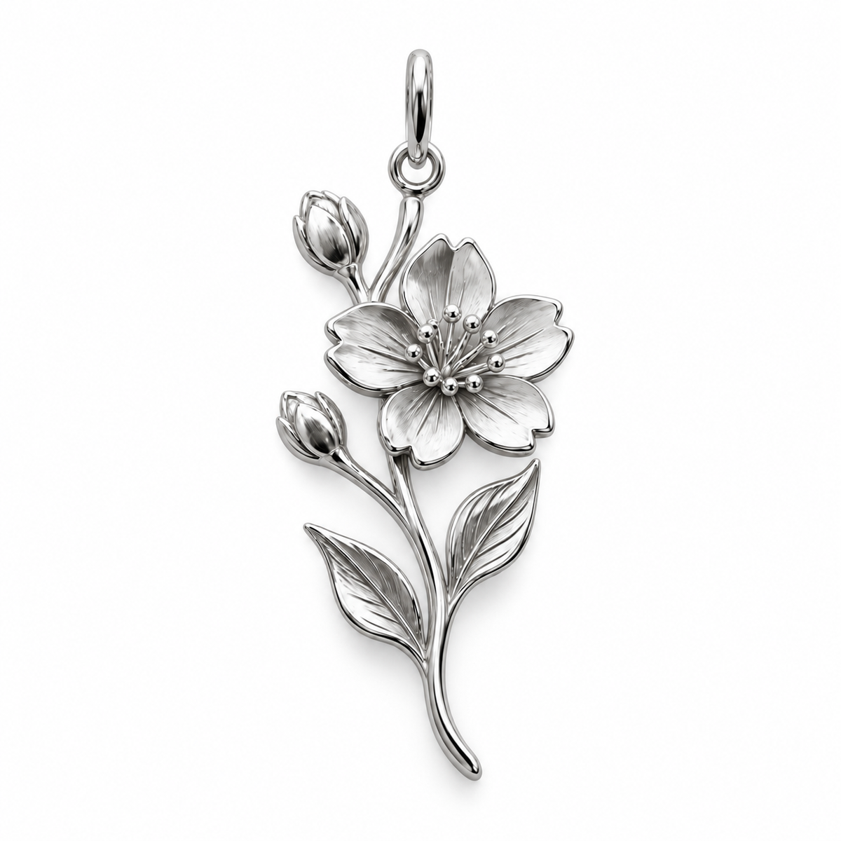 Blooming Memories — Choose Your Flower Charm and Polyester Cord Bracelet Set