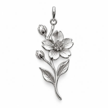 Blooming Memories — Choose Your Flower Charm and Polyester Cord Bracelet Set