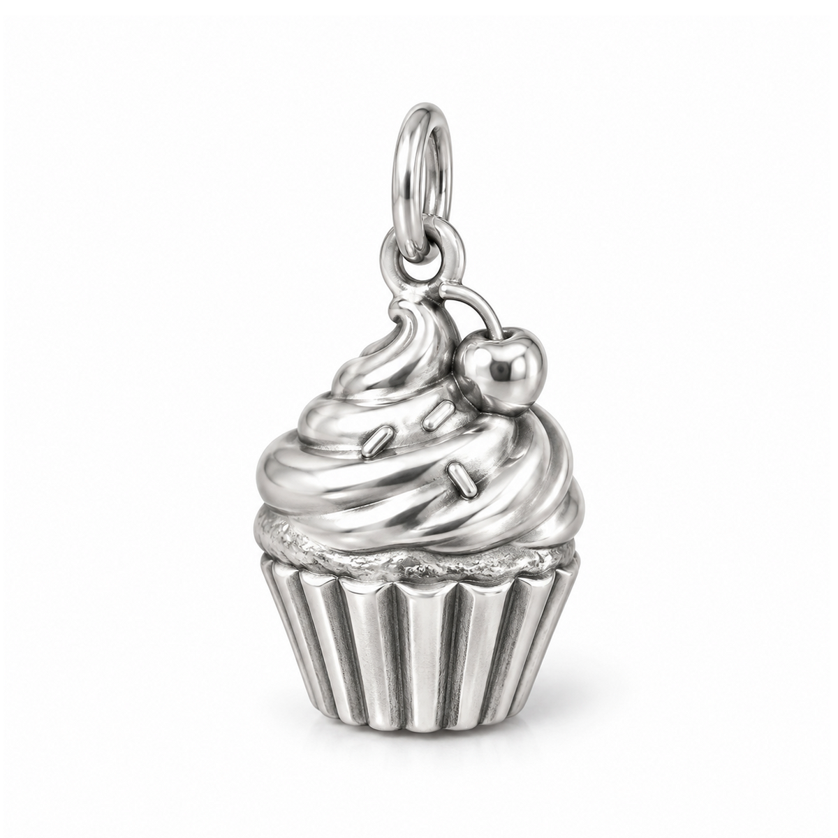 Cherry Cupcake Charm — Silver | charm-topics-remaining-444-2026-09-14 | topic-006