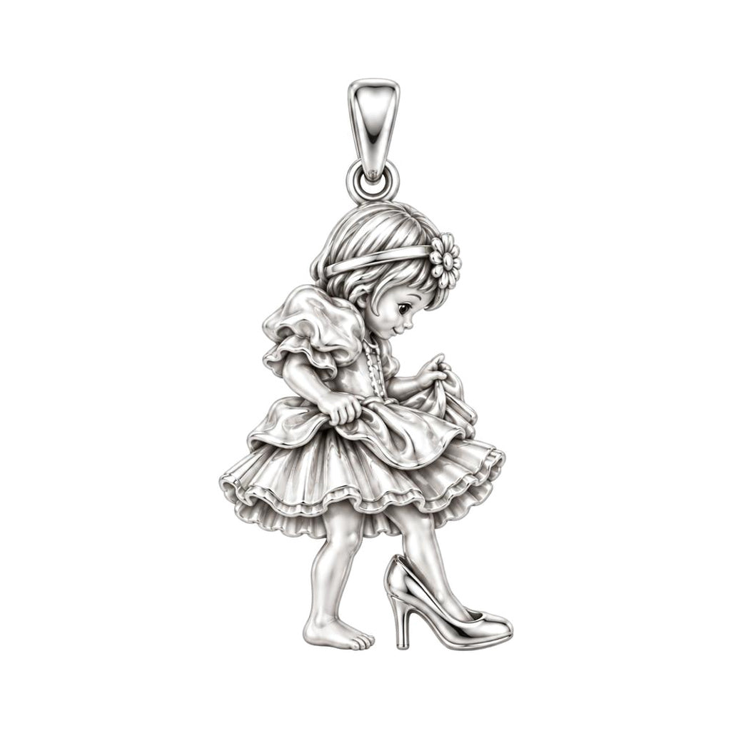 Childhood Memories Charm Bracelet – Personalized Mom Gift – silver charm, front view
