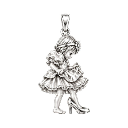 Childhood Memories Charm Bracelet – Personalized Mom Gift – silver charm, front view