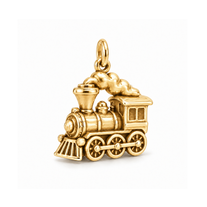 Childhood Steam Engine Charm — Gold | charm-topics-remaining-444-2026-09-14 | topic-302