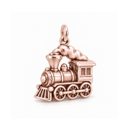 Childhood Steam Engine Charm — Rose Gold | charm-topics-remaining-444-2026-09-14 | topic-302