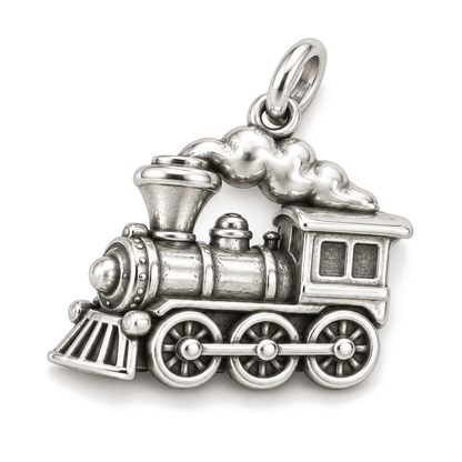 Childhood Steam Engine Charm — Silver Super Macro | charm-topics-remaining-444-2026-09-14 | topic-302