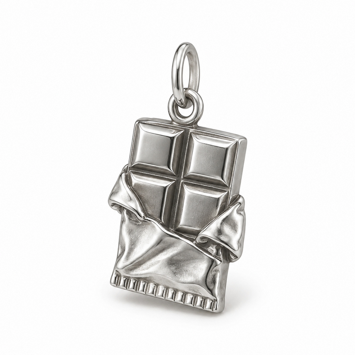 Chocolate Bar Charm — Silver | charm-topics-remaining-444-2026-09-14 | topic-010