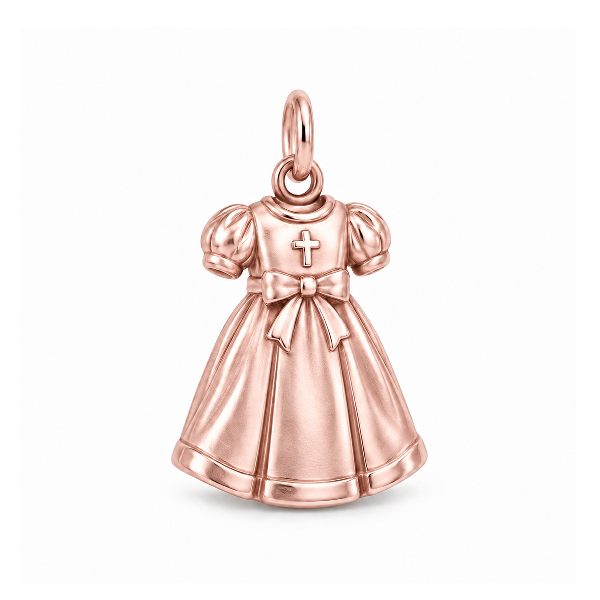 Christening Gown Charm — Rose Gold | charm-topics-remaining-444-2026-09-14 | topic-071