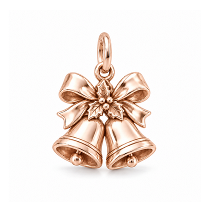 Christmas Bells Charm — Rose Gold | charm-topics-remaining-444-2026-09-14 | topic-147