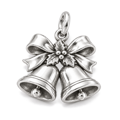 Christmas Bells Charm — Silver Super Macro | charm-topics-remaining-444-2026-09-14 | topic-147