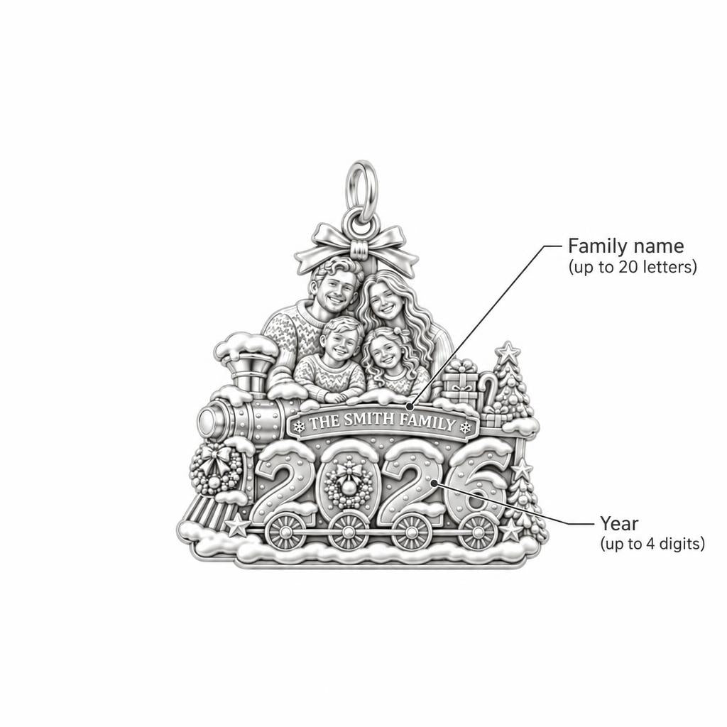 Christmas Family Express Charm Bracelet – Personalized Mom Gift – personalization guide