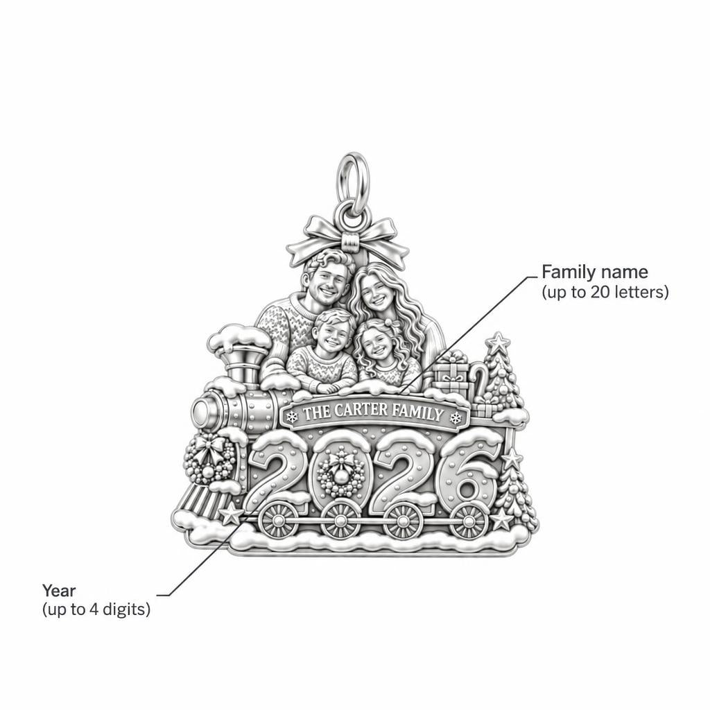 Christmas Holiday Express Charm Bracelet – Personalized Mom Gift – personalization guide