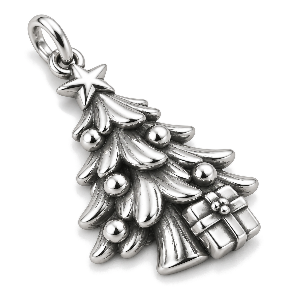 Christmas Morning Charm — Silver Super Macro | charm-topics-remaining-444-2026-09-14 | topic-146
