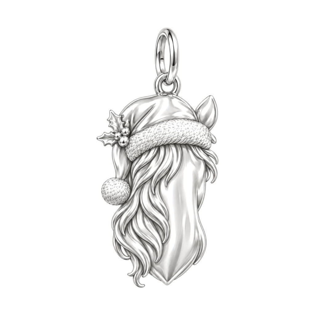 Christmas Stallion Charm and Polyester Cord Bracelet Set