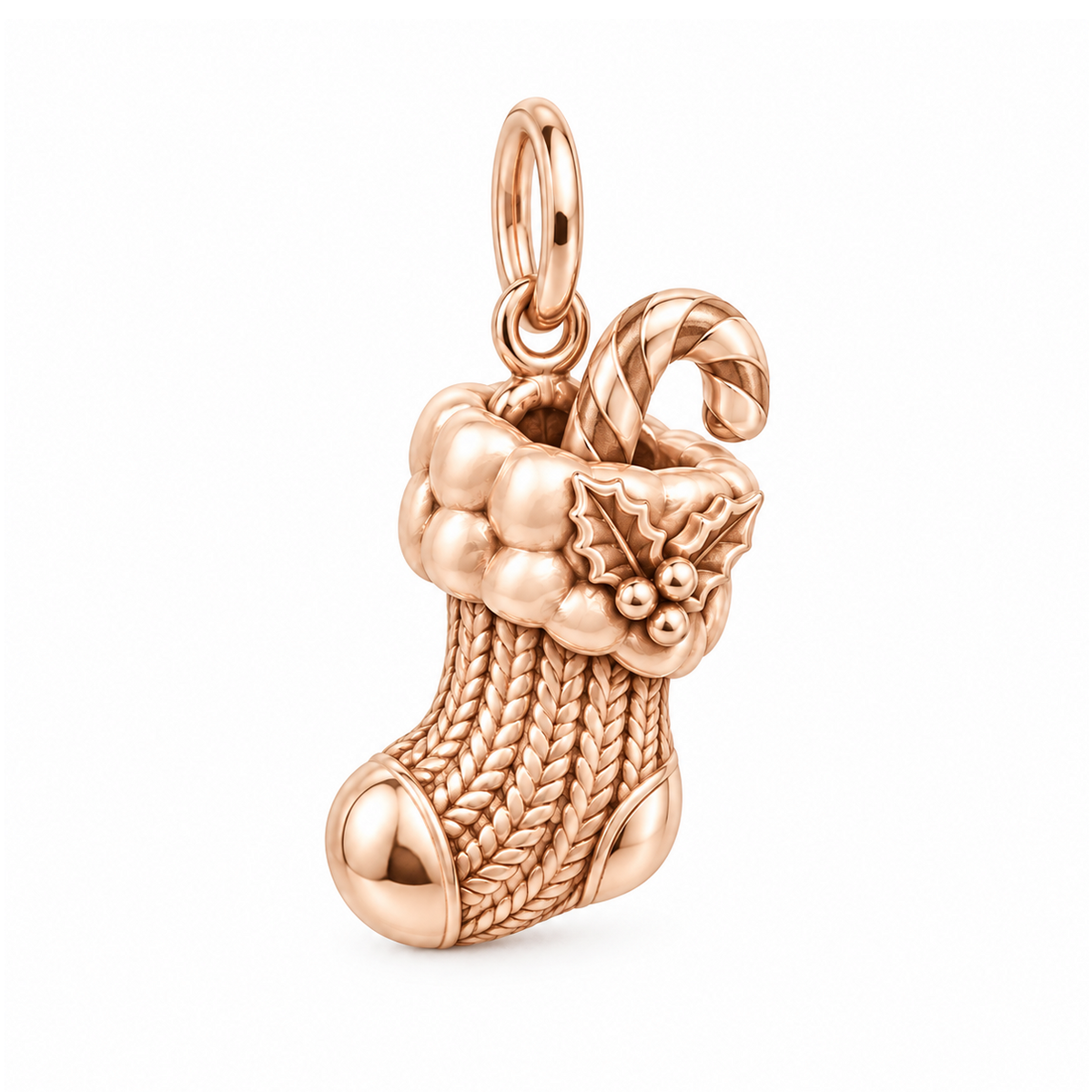 Christmas Stocking Charm — Rose Gold | charm-topics-remaining-444-2026-09-14 | topic-149