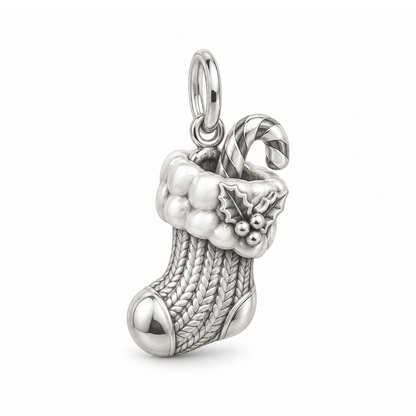 Christmas Stocking Charm — Silver | charm-topics-remaining-444-2026-09-14 | topic-149