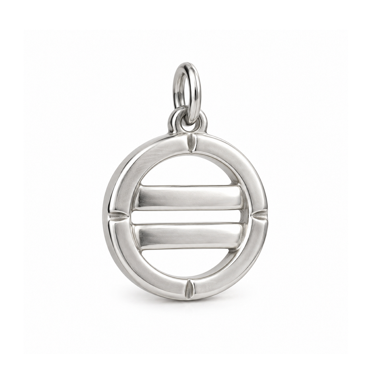 Circle of Equality Charm — Silver | charm-topics-remaining-444-2026-09-14 | topic-184