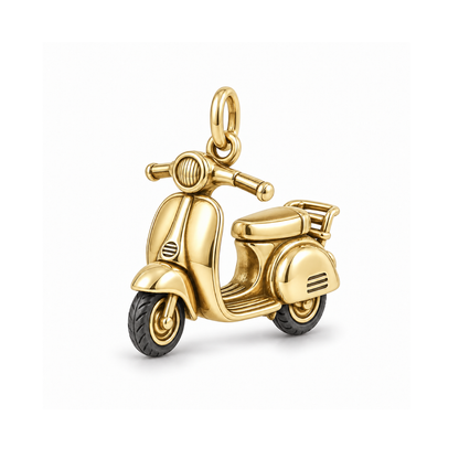 City Scooter Charm — Gold | charm-topics-remaining-444-2026-09-14 | topic-306